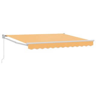 Markiza wysuwana piaskowy 4 x 2 m 100% Poliester i Aluminium