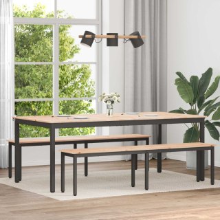 VidaXL Stół jadalny Naturalny 200 x 100 x 75 cm Lite drewno sosnowe