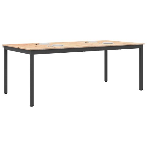 Stół jadalny Naturalny 200 x 100 x 75 cm Lite drewno sosnowe