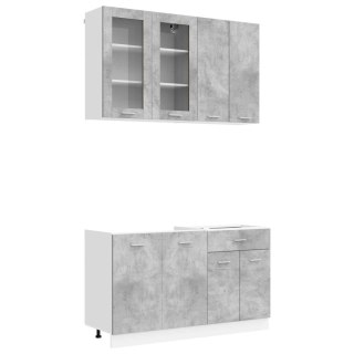 VidaXL Jednostka kuchenna LYON 4 pcs Betonowy szary
