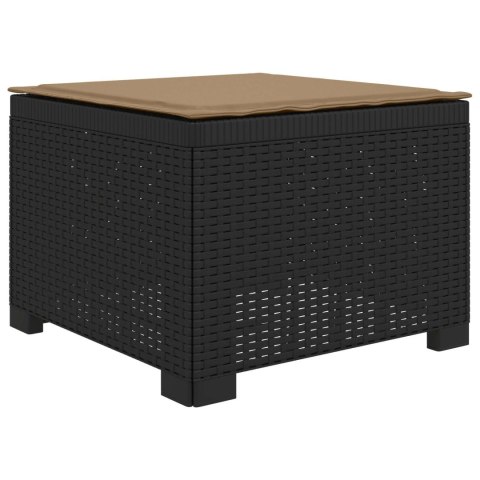 Sofa ogrodowa dla 4 osób z poduszkami w stylu rattanowym PP
