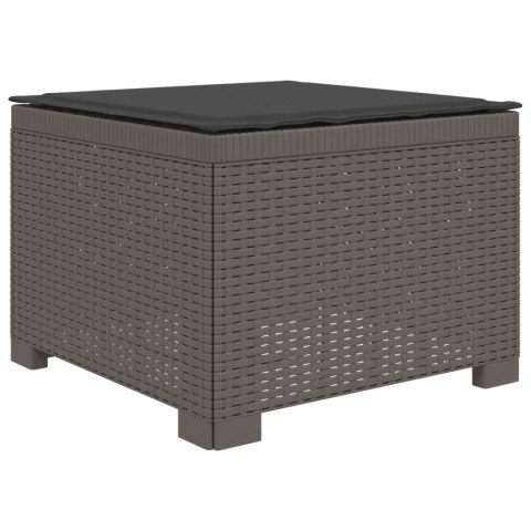 Sofa ogrodowa dla 4 osób z poduszkami w stylu rattanowym PP