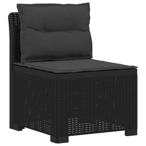 Sofa Ogrodowa 6-osobowa z Poduszkami w Wyglądzie Rattanu PP