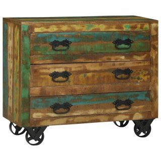 Bufet Brązowy 80 x 30 x 65 cm Lite Drewno Recyklingowe
