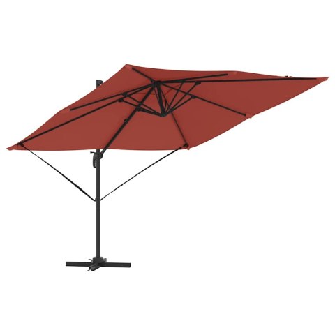 Parasol Roma Czerwony 286 x 284 x 265 cm Aluminium i Poliester