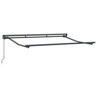 VidaXL Rama manualnej markizy Z regulacją Antracyt 3,5 x 2 m Stal