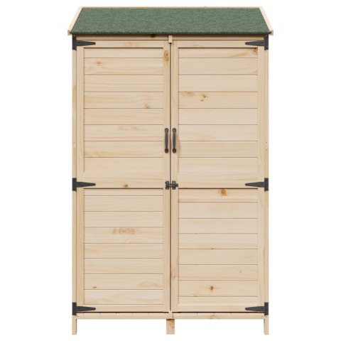 Shed ogrodowy naturalny 106,5 x 56 x 176 cm Drewno Świerkowe