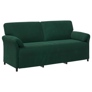 VidaXL Sofa 3-osobowa Ciemnozielony 198 x 83 x 95 cm Welur