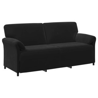 VidaXL Sofa 3-osobowa Czarny 198 x 83 x 95 cm Welur
