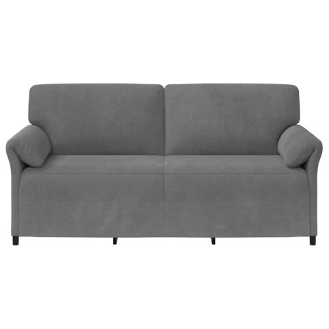 Sofa 3-osobowa ciemnoszary 198 x 83 x 95 cm Welur