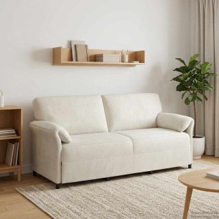 VidaXL Sofa 3-osobowa kremowy 198 x 83 x 95 cm Welur