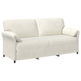 VidaXL Sofa 3-osobowa kremowy 198 x 83 x 95 cm Welur