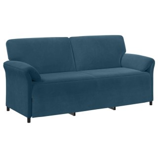 VidaXL Sofa 3-osobowa niebieski 198 x 83 x 95 cm Welur
