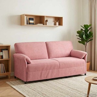 VidaXL Sofa 3-osobowa różowy 198 x 83 x 95 cm Welur