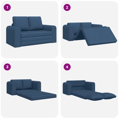 Sofa Bed 60cm Niebieski tkanina