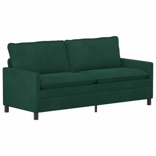 VidaXL Sofa Ciemnozielony 196 x 81 x 87,5 cm Welur