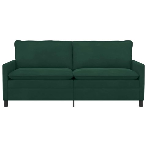 Sofa Ciemnozielony 196 x 81 x 87,5 cm Welur