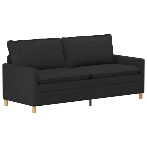 Sofa Czarny 196 x 81 x 87,5 cm tkanina