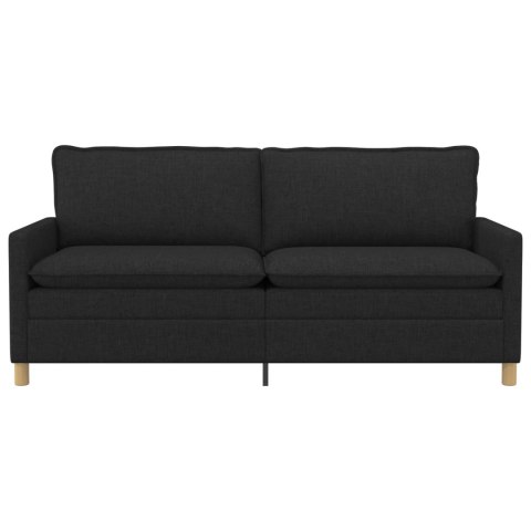 Sofa Czarny 196 x 81 x 87,5 cm tkanina