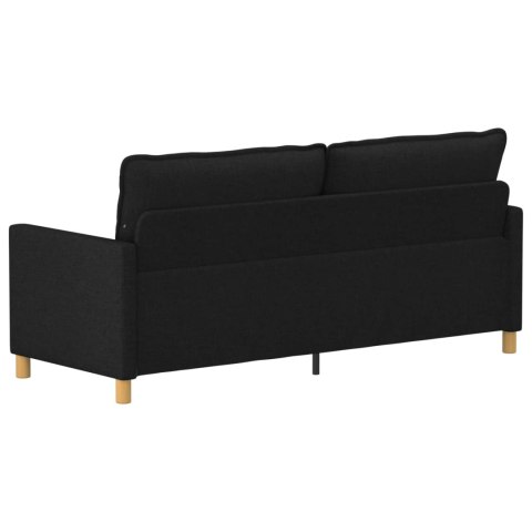 Sofa Czarny 196 x 81 x 87,5 cm tkanina