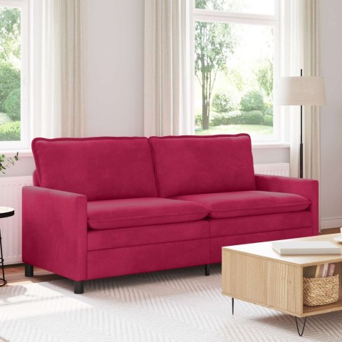 Sofa Czerwone wino 196 x 81 x 87,5 cm Welur