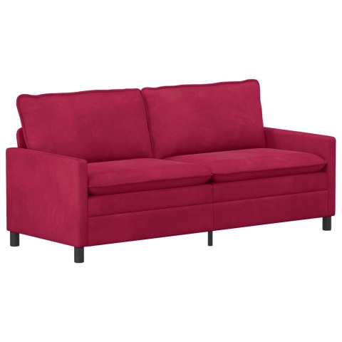 Sofa Czerwone wino 196 x 81 x 87,5 cm Welur