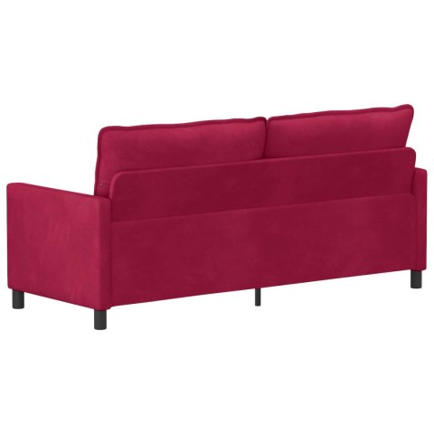 Sofa Czerwone wino 196 x 81 x 87,5 cm Welur