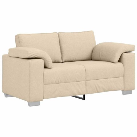 Sofa dwuosobowa Kremowy 160 cm tkanina