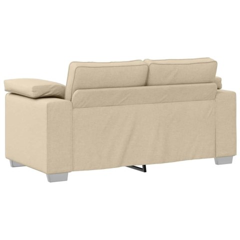 Sofa dwuosobowa Kremowy 160 cm tkanina