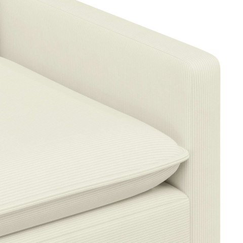 Sofa kremowy 156 x 81 x 87,5 cm tkanina