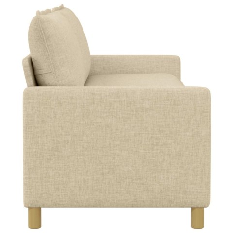 Sofa kremowy 196 x 81 x 87,5 cm tkanina