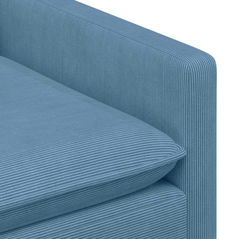 Sofa niebieski 156 x 81 x 87,5 cm tkanina