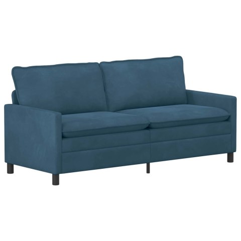 Sofa niebieski 196 x 81 x 87,5 cm Welur