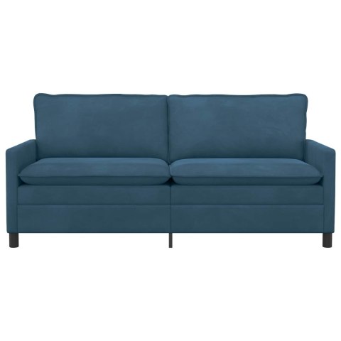 Sofa niebieski 196 x 81 x 87,5 cm Welur