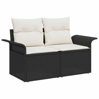 VidaXL Zestaw Sof 6 pcs 4-Liczba miejsc Czarny i kremowo-biały