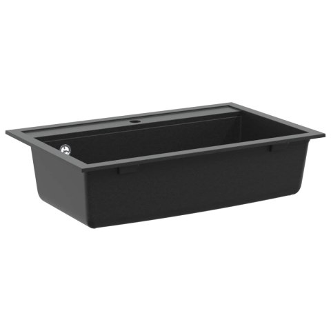 Zlew Czarny 795 x 505 mm Granit