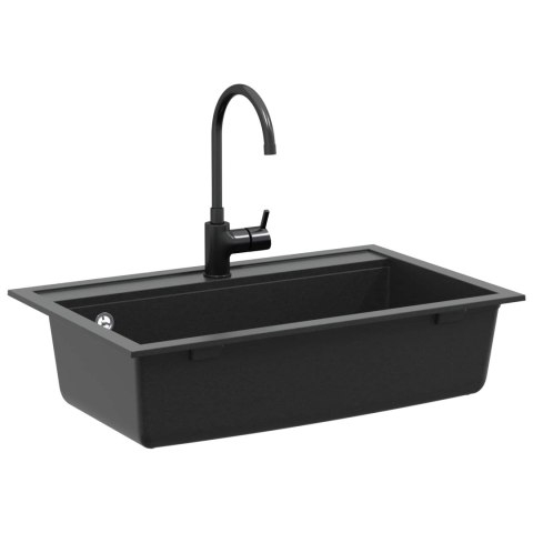 Zlew Czarny 795 x 505 mm Granit
