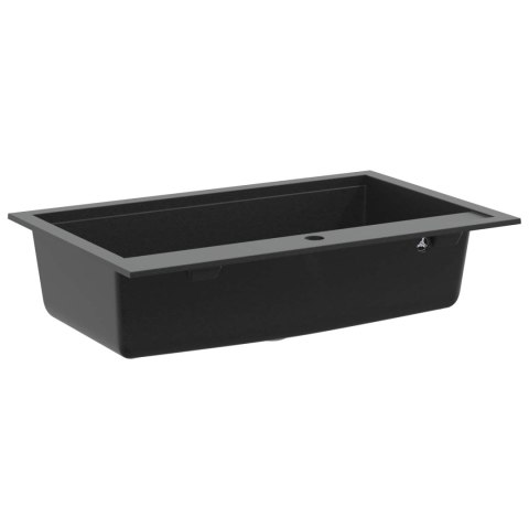 Zlew Czarny 795 x 505 mm Granit