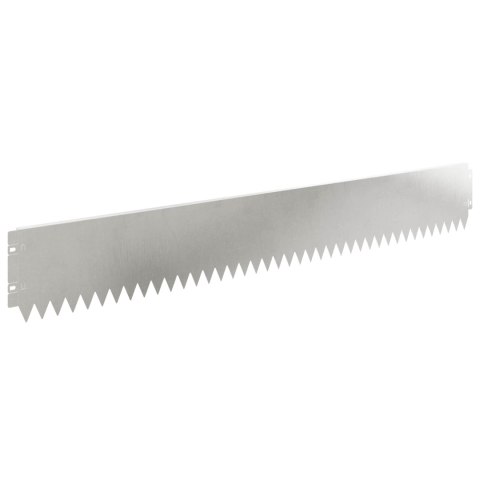 Krawężnik do trawnika 30 pcs 103 x 15 cm Stal srebrny