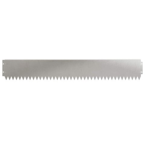 Krawężnik do trawnika 30 pcs 103 x 15 cm Stal srebrny