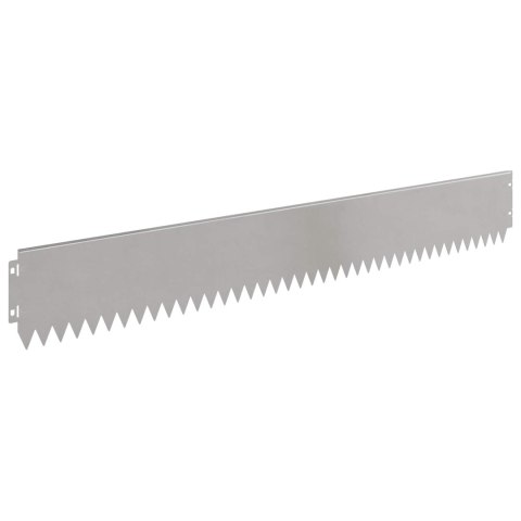 Krawężnik do trawnika 30 pcs 103 x 15 cm Stal srebrny