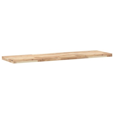 Półki ścienne, 3 szt., 120x40x4 cm, surowe lite drewno akacjowe