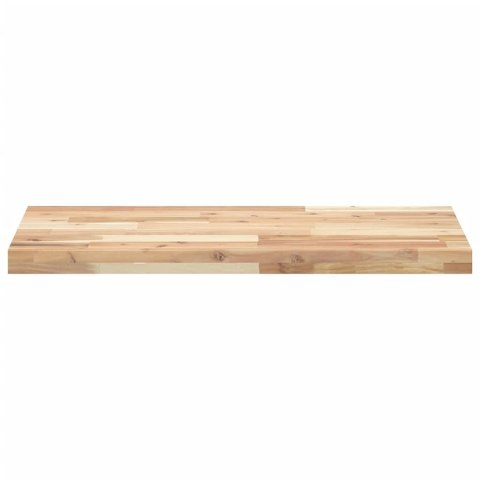 Półki ścienne, 3 szt., 120x40x4 cm, surowe lite drewno akacjowe