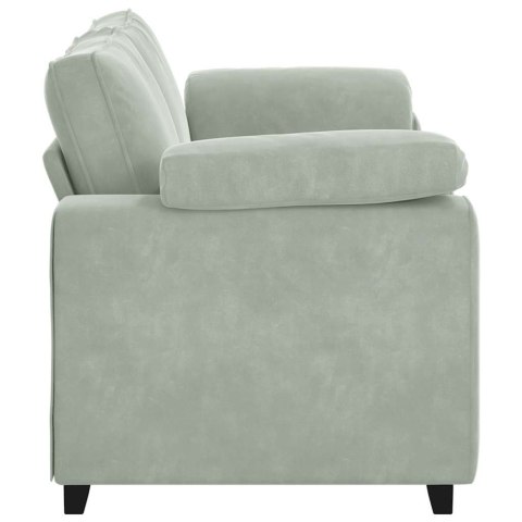 Sofa dwuosobowa Jasnoszara 180x77x82 cm Aksamit