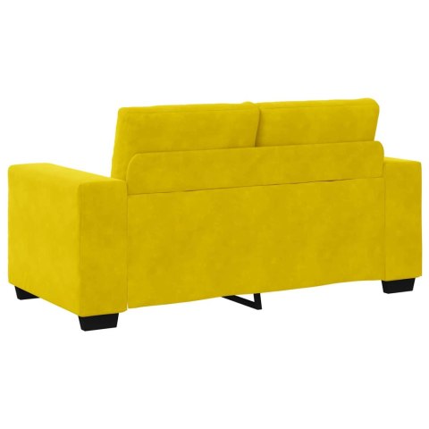 Sofa dwuosobowa Żółty 160 cm Aksamit