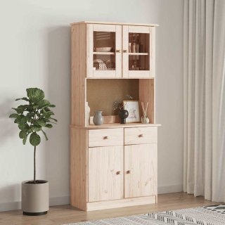 Kredens ALTA, 77x35x165 cm, lite drewno sosnowe