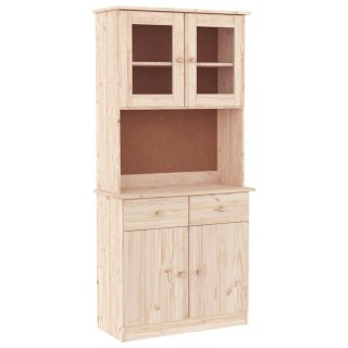 Kredens ALTA, 77x35x165 cm, lite drewno sosnowe