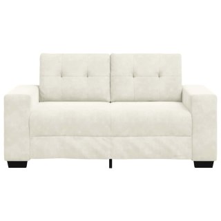 VidaXL Sofa dwuosobowa Kremowy 160 cm Aksamit