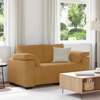 VidaXL Sofa dwuosobowa brązowa 160x77x82 cm aksamitna