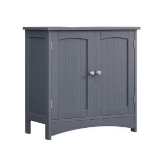 Szara szafka pod umywalkę MDF 60x30x60 cm do łazienki
